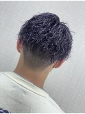 ハイトーン/ラベンダーアッシュ/ツイストパーマ/メンズパーマ