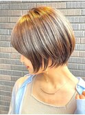30代40代大人女性/前髪ありショートボブ/ショートヘア/髪質改善