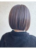 【CASA.mio】スモーキーブラウンミニボブ