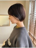 大人ショートボブ/インナーカラー/ベージュ系カラー