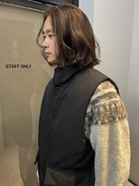 ヌープヘアーアイス(NUUP.hair ici) メンズボブ/ブラウンカラー