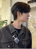 センターパート　カルマヘア　韓国ヘア　ニュアンスパーマ