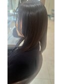 艶々ロブヘアー