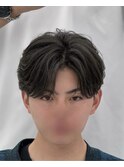 ニュアンスパーマ/韓国マッシュ/ダークアッシュ/ベリーショート