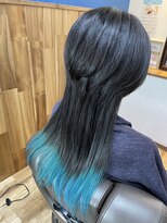 カットスタジオファニー(CutStudioFunny) ウルフカット+裾カラー