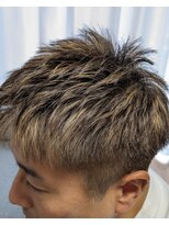 ミオス(mios) メンズショート白髪ぼかしハイライト