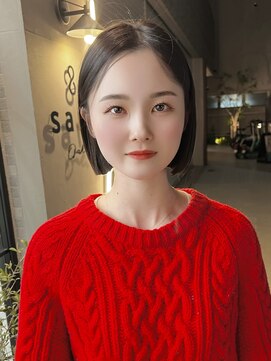 サンド 大阪梅田(sand) @shin__sandボブウルフ/ネビージュ/小顔/ワンレン/大阪梅田