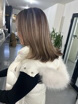 キング 枚方店(K!ng)&nbsp;縮毛矯正髪質改善ハイライトレイヤーカット枚方美容室エクステ