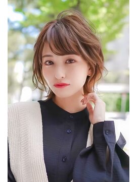 ギークス(GEEKS) 【GEEKS渋谷】ブリーチなし/春カラー/ボブウルフ/小顔/20代30代