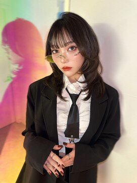 ユーフォリア 渋谷グランデ(Euphoria SHIBUYA GRANDE) ワンホンヘア レイヤーカット ダークグレーカラー