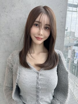 ロンドアベニール 北千住(Lond avenir) ミニウルフレイヤーカット顔周りカット前髪カット韓国ロング