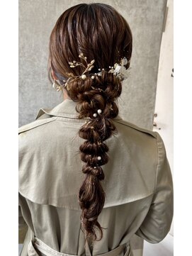 スタイル 横浜(STYLE) 結婚式お呼ばれ編みおろし／ヘアセット/ふわふわ/アレンジ