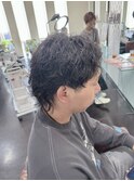 ツーブロックウルフスタイル×ニュアンスパーマ