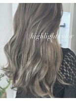 エルフ(elf)&nbsp;ハイトーンハイライトカラーミルクティーベージュダブルカラー