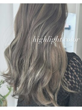 エルフ(elf) ハイトーンハイライトカラーミルクティーベージュダブルカラー