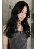 透け感ロートーン　× mix巻き　× ウエットセット