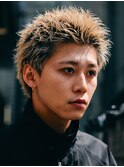 メンズスパイキーショートブリーチカラー短髪カット原宿fifth