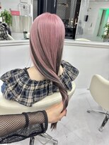 ギア(GEAR.)&nbsp;ツートーンカラー☆ペールピンク コリアンブラック