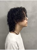 MEN’S HAIR/サーフカール/刈り上げセンターパート