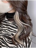 20代30代小顔ヘルシー艶感グレージュイヤリングカラー外ハネ