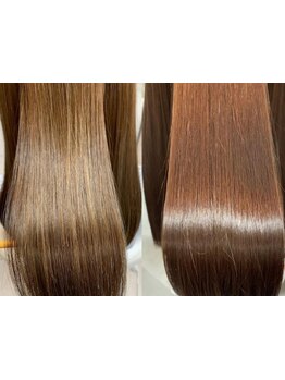 髪質改善/酸熱トリートメント・Aujua等ヘアケアも豊富◎髪質やお悩みに合わせたオーダーメイドケアが叶う。