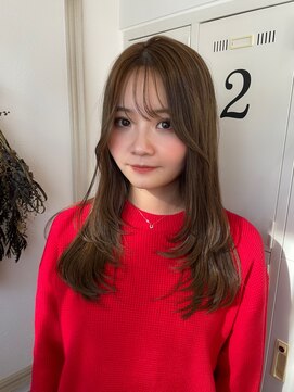 12.19ワンカールで可愛い内巻きレイヤー小顔