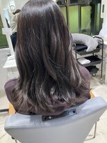 アルブル エト シミー(Arbre et chimie)&nbsp;着物ヘア/ダークアッシュ/ミディアムレイヤーカット/東村山