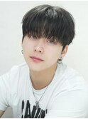 シースルーマッシュダウンパーマ韓国マッシュ