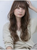 ミルクティーブロンド/デジタルパーマ/ダークブルー[池袋]
