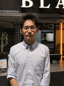ブラック(BLACK) スパイキーショート/テーパーフェード/メンズパーマ
