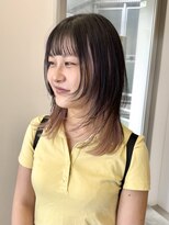 ロジェ(loje)&nbsp;20代30代40代 ホワイトベージュインナーカラー/ハッシュカット