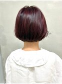 コンパクトミニボブ×ハイライト