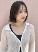 ボブ×グレージュ