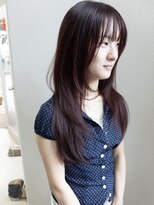 ソワ バイ ルシル(SOIE by Lucile)&nbsp;レイヤーカット　透明感カラー　ワインレッド　福島市