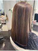 40代50代◎艶感と明るさを両立するレッドブラウン×ショートボブ