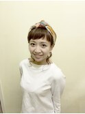 編み込みターバン