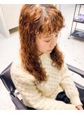根元からくりくりロングパーマスパイラルくるくる