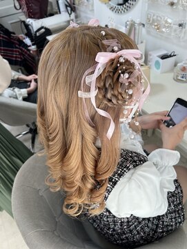アチーブ エムプラス 茶屋町店(Achieve m +) ライブヘアセット（大阪梅田ヘアセット専門店Achieve m+）