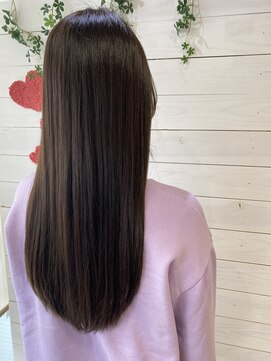 フレア 心 武庫之荘(flare) #うる艶ストレートロング#インナーカラー