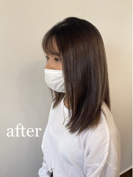 チェルモ 町田(CHELUMO) 縮毛矯正　 after サイド　ハイライト