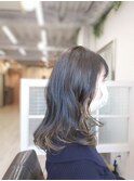 白髪染め+自然なインナーカラー 40代50代60代 ミルクティー