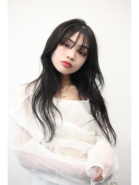 ココ 本八幡(KOKO) 黒髪クラゲヘアーオリーブグレー小顔ココアベージュロングヘア