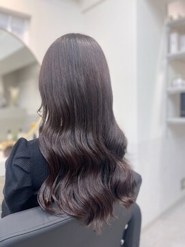 クアン(Cuan) ◆艶巻きレイヤーロング◆ピンクバイオレット