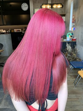 ハク(haku) [yuuki]髪質改善/ピンクカラー/デザインカラー/レイヤーカット