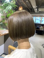 ウィート(wheat)&nbsp;髪質改善×切りっぱなしボブ×オリーブカラー♪