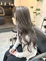 ブレンド 渋谷(BLend)&nbsp;前髪アンブレラカラーこなれミディイメチェンウェーブパーマ