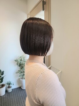 シア 新越谷店(SHEER) ミニボブ×ベージュカラー