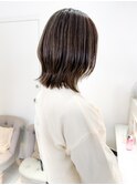 似合わせカット/白髪ぼかし/切りっぱなしボブ/ハイライト