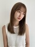 【qur RIKAKO限定】カット＋縮毛矯正＋透明感カラー￥22000