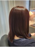 ミディアムヘア縮毛矯正